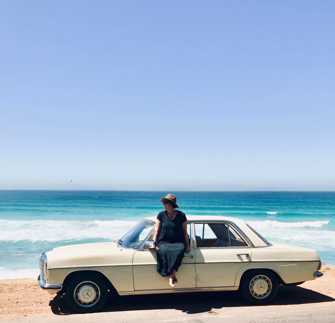 Chapman's Peak entlang im Oldtimer