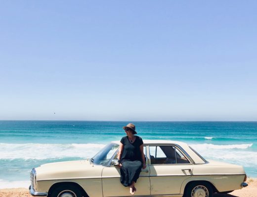 Chapman's Peak entlang im Oldtimer